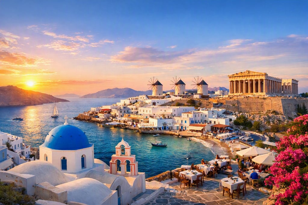 Greece with Mykonos and Santorini – Services Only